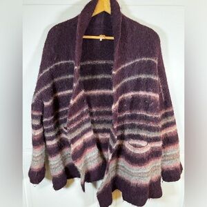 Free People Multicolor Striped Cardigan